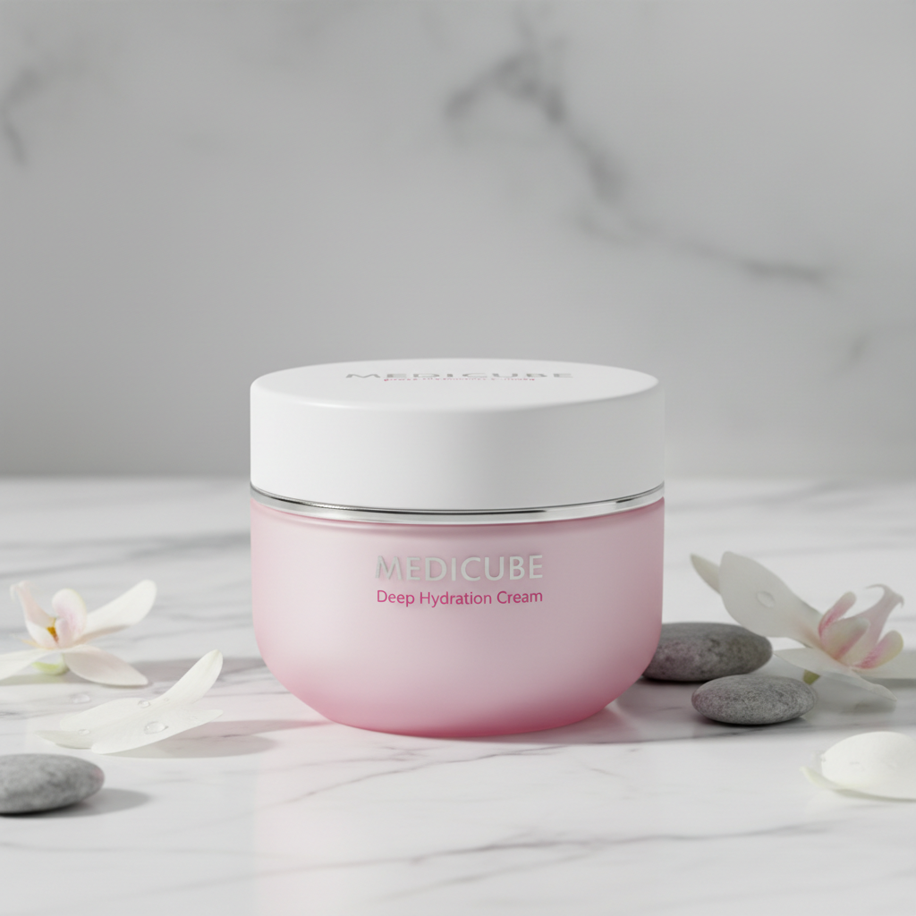 Medicube Korean skincare moisturizer jar
