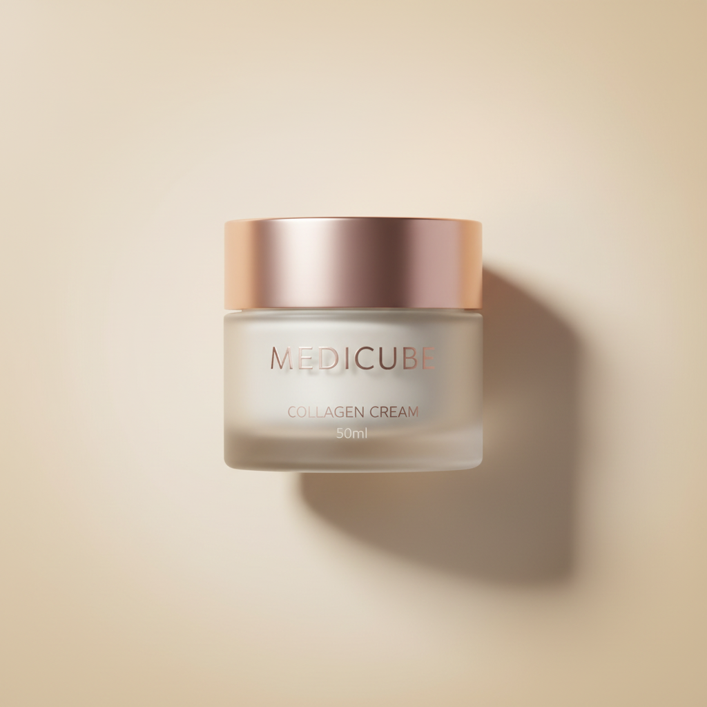 Medicube Collagen Cream premium K-beauty product shot